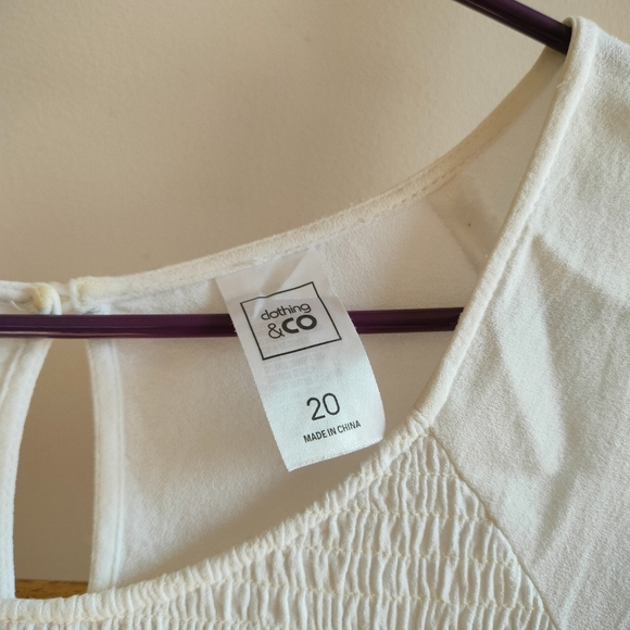 Plus White Batwing Blouse - Picture 13 of 13